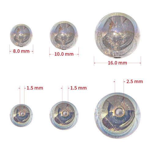 Inner layer scattered gold colored bead